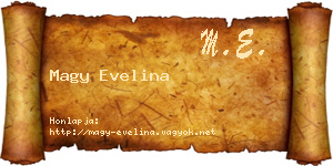 Magy Evelina névjegykártya
